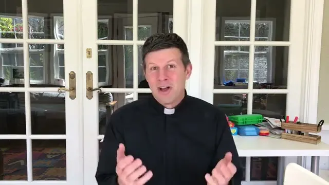 The preacher at the start of Worship service, April 5th, 2020