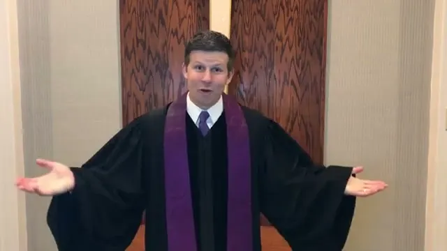 Rev. Dr. David G. Watermulder at the start of Making Room For Hope Advent 1