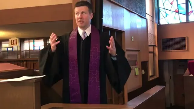 Rev. Dr. David G. Watermulder at the start of Making Room For Peace