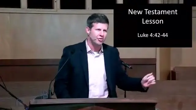 The preacher at the start of Worship service, September 12th, 2021