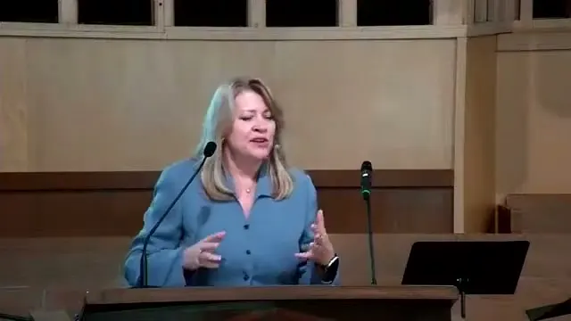 The preacher at the start of Worship service, September 26th, 2021