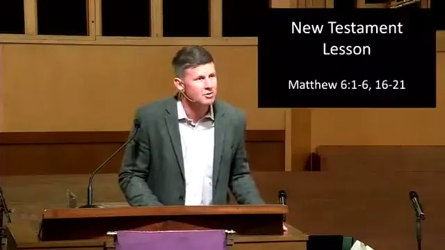 Rev. Dr. David G. Watermulder at the start of Ash Wednesday Reflection