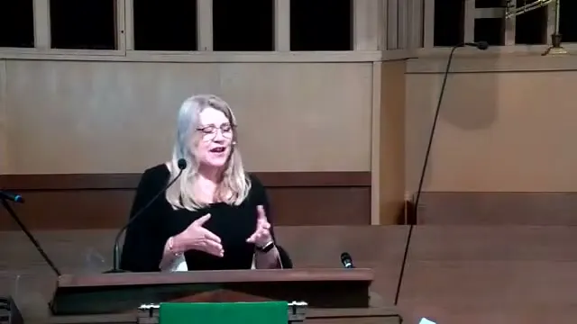The preacher at the start of Worship service, June 19th, 2022