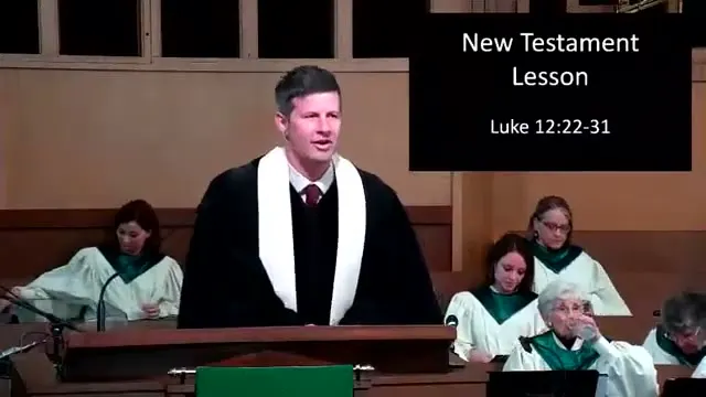 The preacher at the start of Worship service, November 7th, 2022