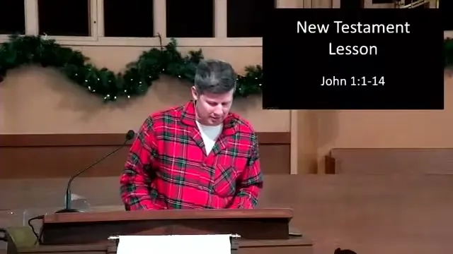 Rev. Dr. David G. Watermulder at the start of How Beautiful Are The Feet