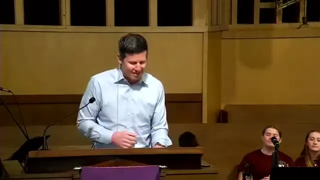 Rev. Dr. David G. Watermulder at the start of Good and Bad Shepherds