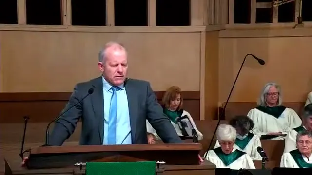 Rev. Dr. Greg Cootsona at the start of Loving God, Minding God