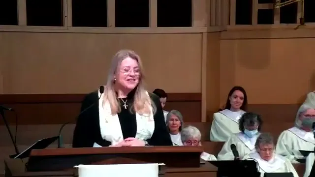 Rev. Erica Rader at the start of The Next Faithful Step