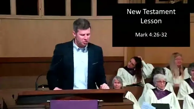 Rev. Dr. David G. Watermulder at the start of The Seeds of Faith