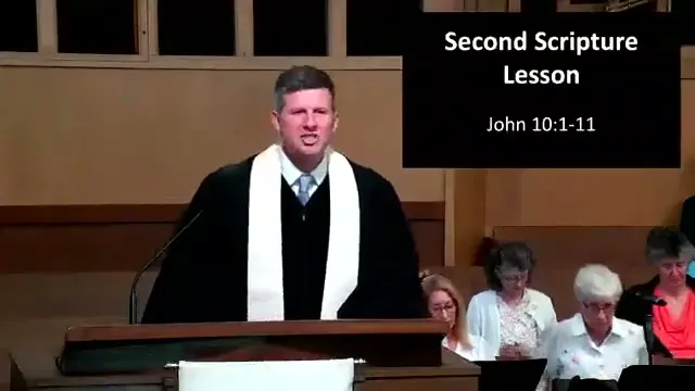 Rev. Dr. David G. Watermulder at the start of The Puzzle Maker and the Good Shepherd
