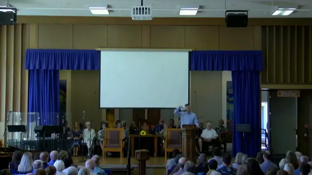Rev. Dr. David G. Watermulder at the start of Fruit of the Spirit: Love