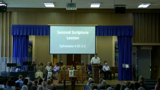 Rev. Dr. David G. Watermulder at the start of Fruit of the Spirit: Kindness