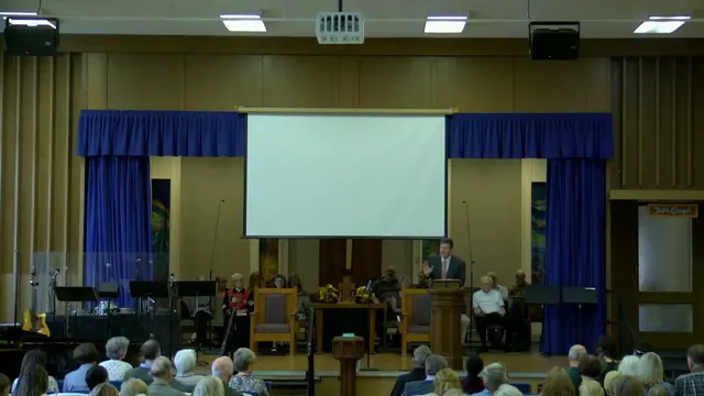 Rev. Dr. David G. Watermulder at the start of Fruit of the Spirit: Generosity & Goodness
