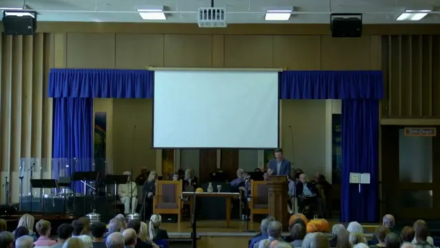 Rev. Dr. David G. Watermulder at the start of Fruit of the Spirit: Self Control
