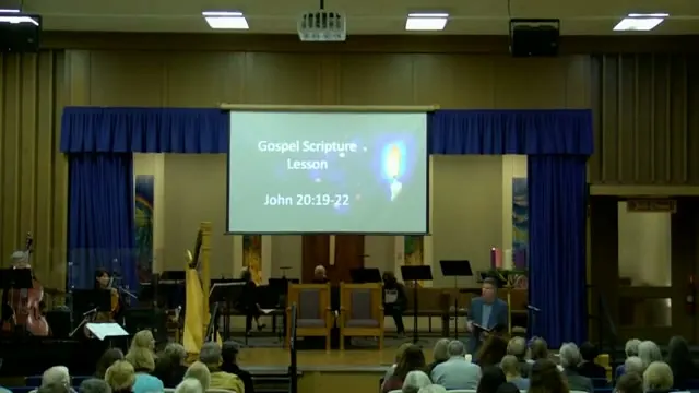 The preacher at the start of Worship service, December 4th, 2024