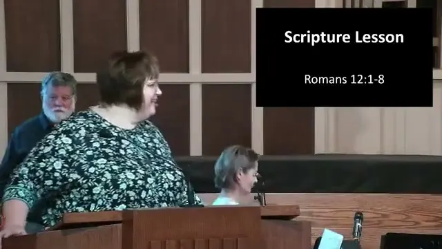 Rev. Dr. Jenni Bales at the start of The Transforming Power of the Gospel