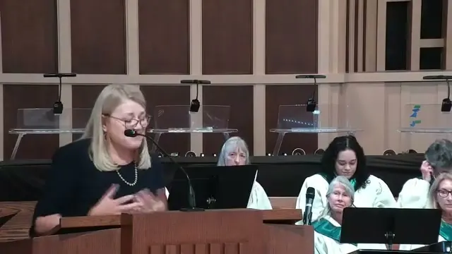Rev. Erica Rader at the start of Rest up and Wait
