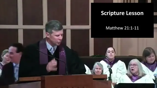 Rev. Dr. David G. Watermulder at the start of Palm Sunday Delight