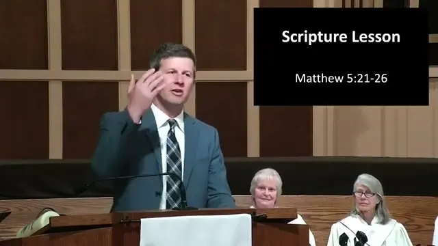 Rev. Dr. David G. Watermulder at the start of Be Angry, But Do Not Sin