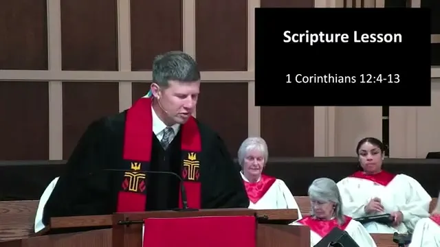 Rev. Dr. David G. Watermulder at the start of Gifts of the Spirit